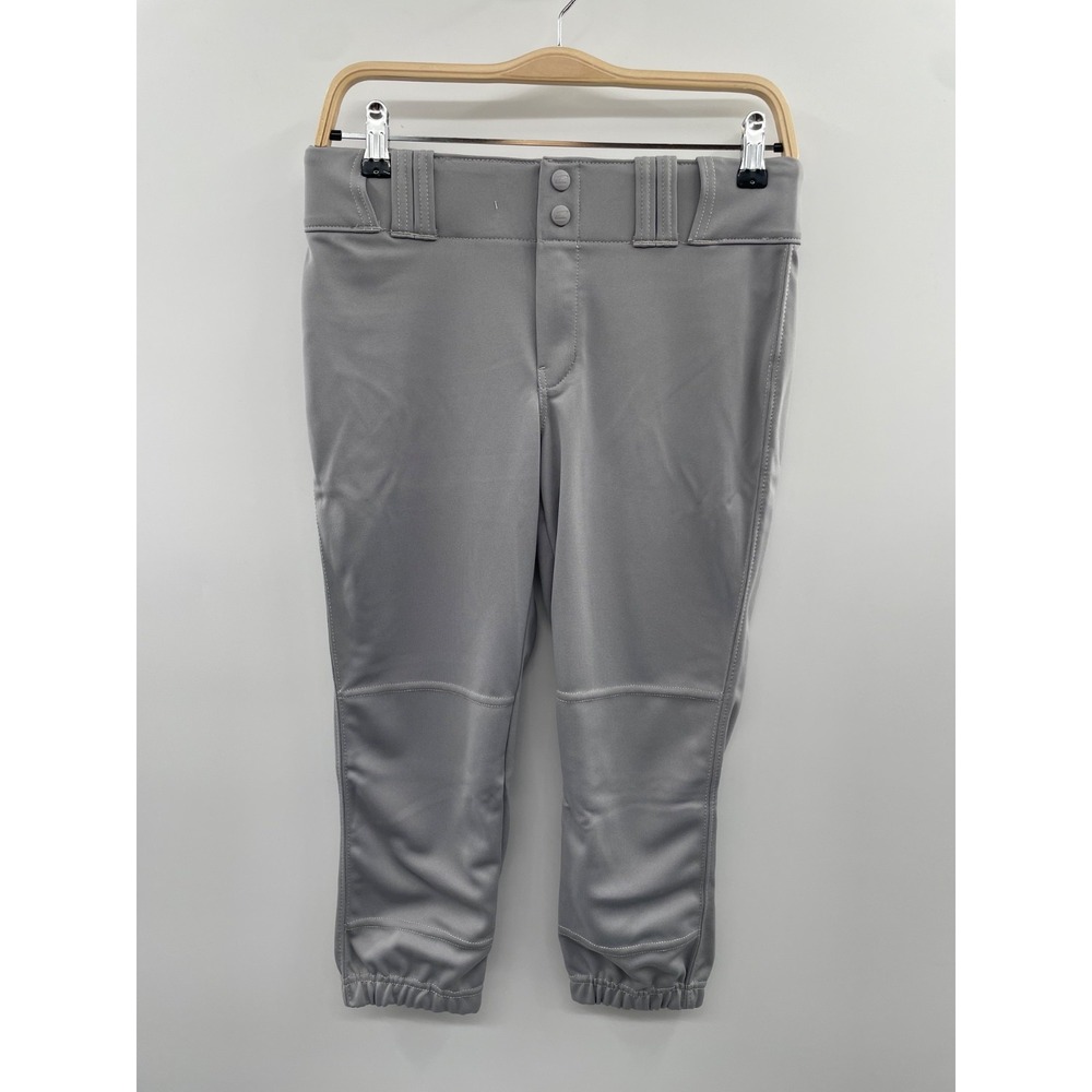 Champro Softball Pants Women's‎ Medium Gray Tapered Leg Cropped Performance NWT